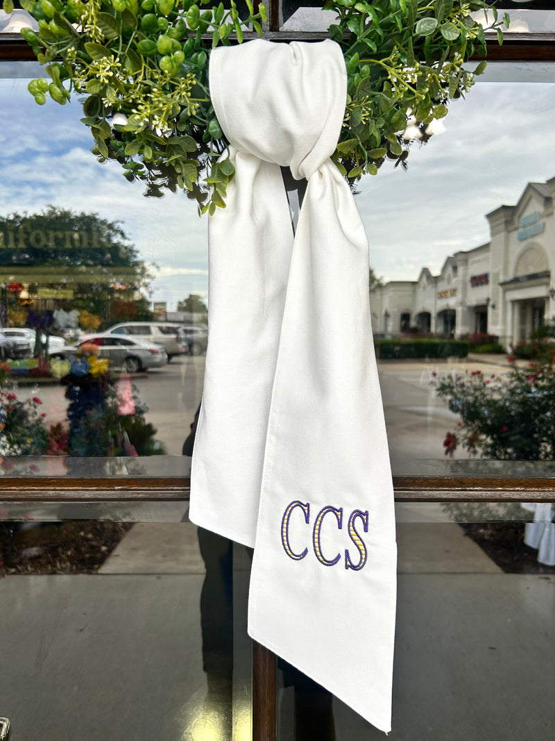 Load image into Gallery viewer, Wreath Sash w/School Letters
