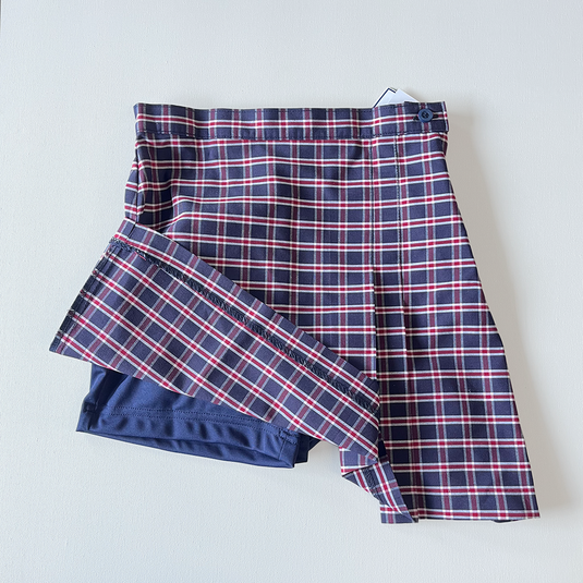 Double Pleat Skort Plaid 3C