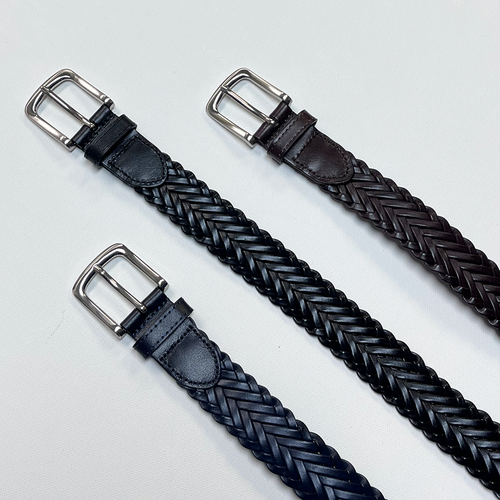 Leather Braided Belt in 3 Colors