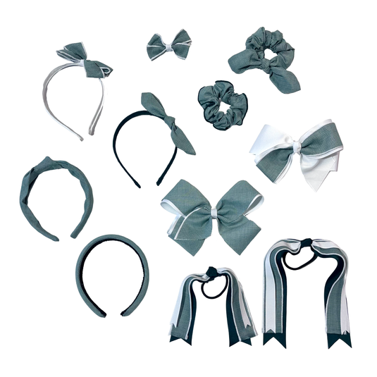 Hair Accessories Forest Micro Gingham