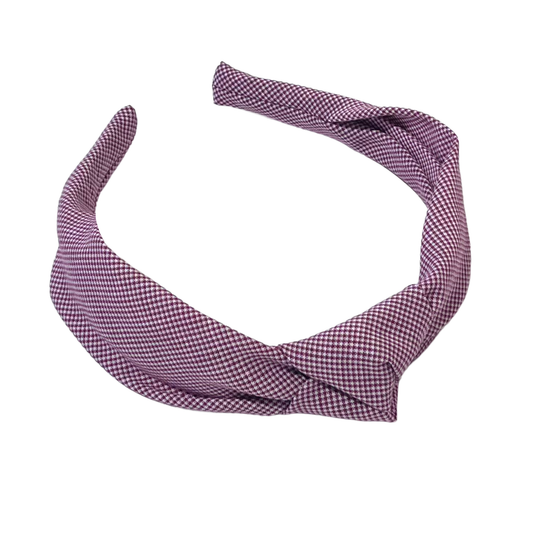 Hair Accessories Burgundy Gingham