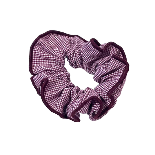 Hair Accessories Burgundy Gingham