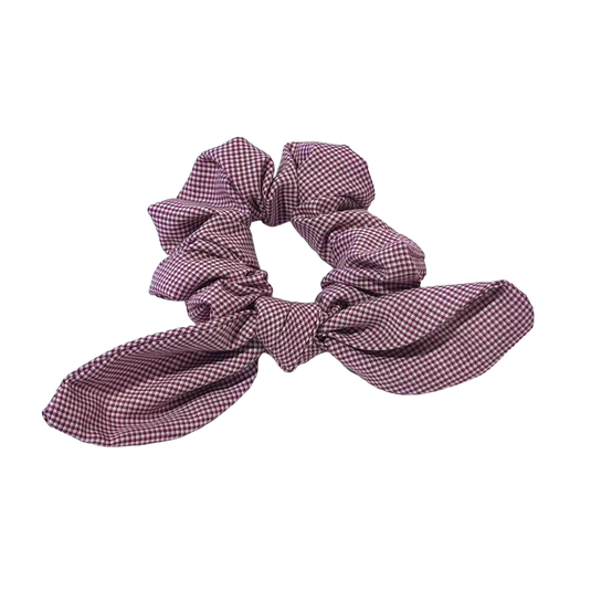 Hair Accessories Burgundy Gingham