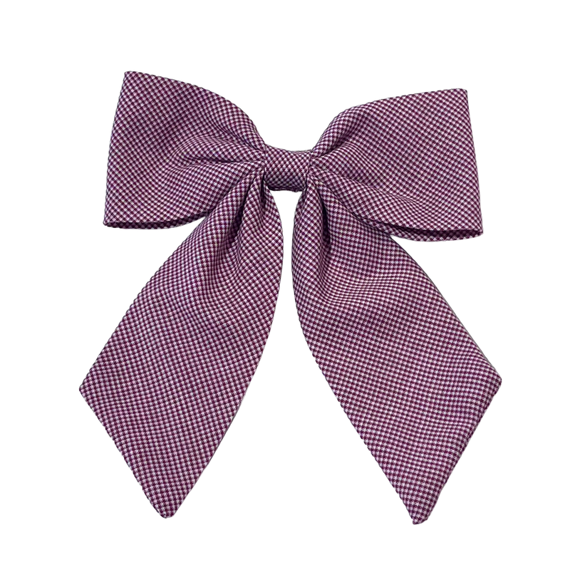 Load image into Gallery viewer, Hair Accessories Burgundy Gingham

