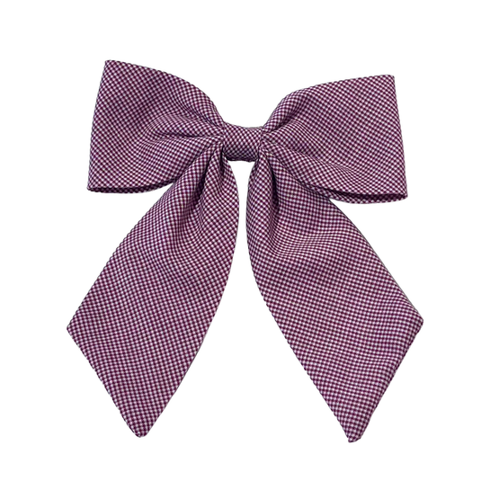 Hair Accessories Burgundy Gingham