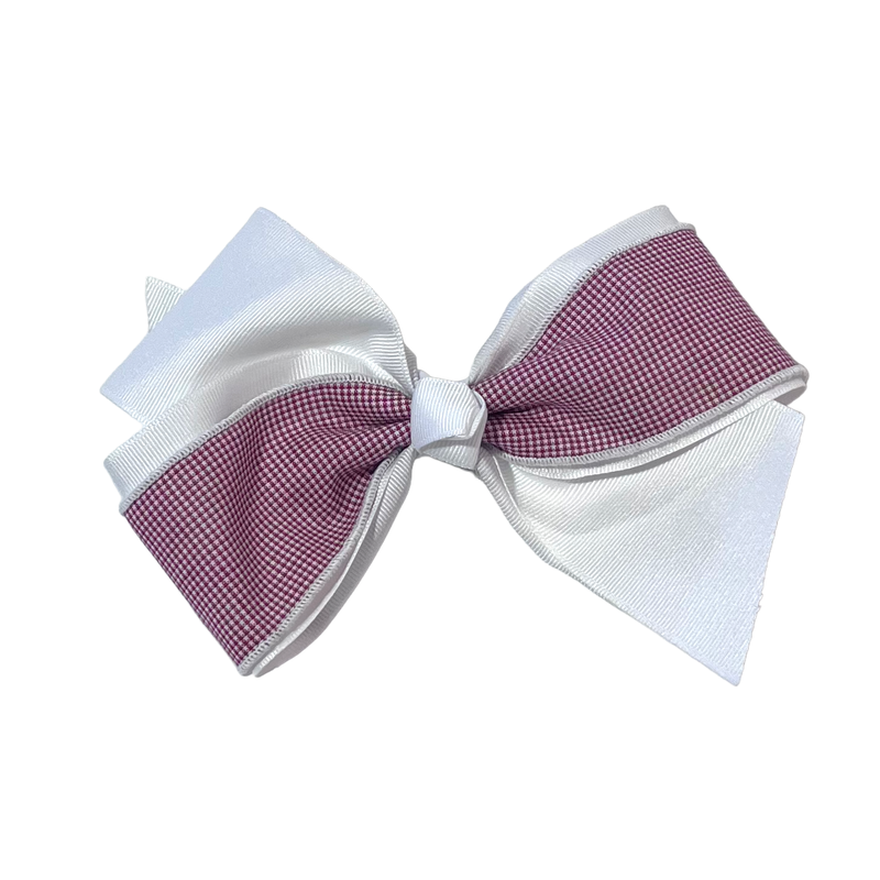 Load image into Gallery viewer, Hair Accessories Burgundy Gingham
