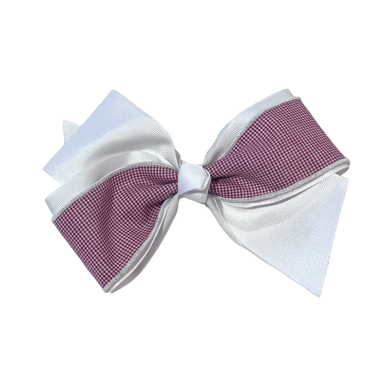 Hair Accessories Burgundy Gingham