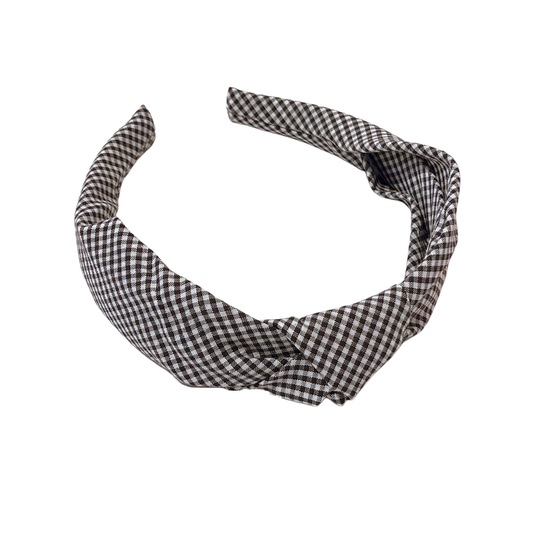 Hair Accessories Brown Gingham