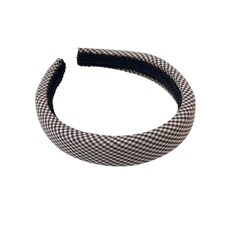 Load image into Gallery viewer, Hair Accessories Brown Gingham
