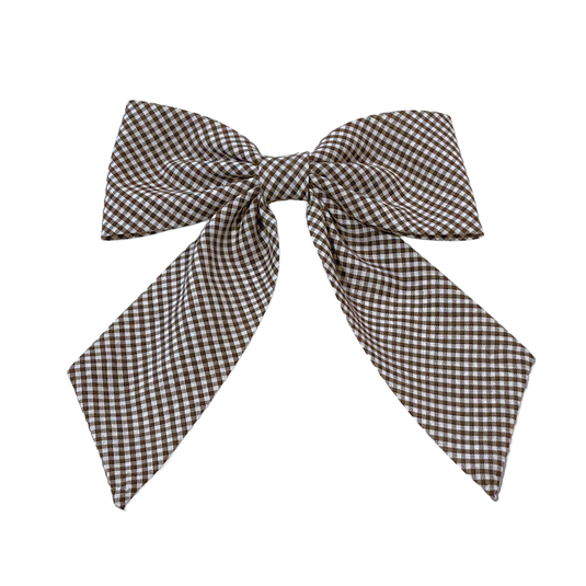 Hair Accessories Brown Gingham