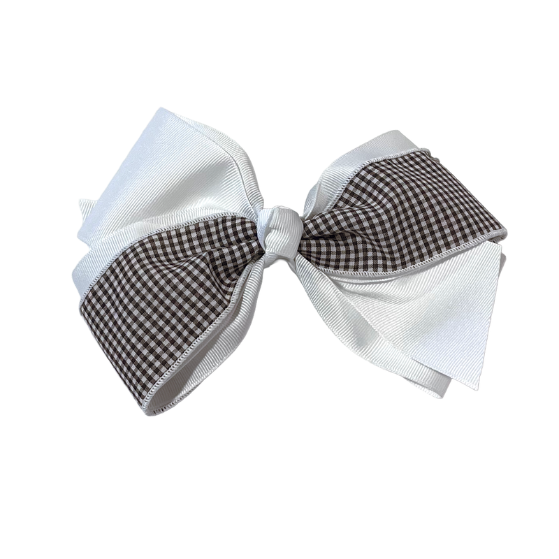 Load image into Gallery viewer, Hair Accessories Brown Gingham
