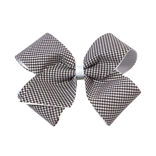 Hair Accessories Brown Gingham