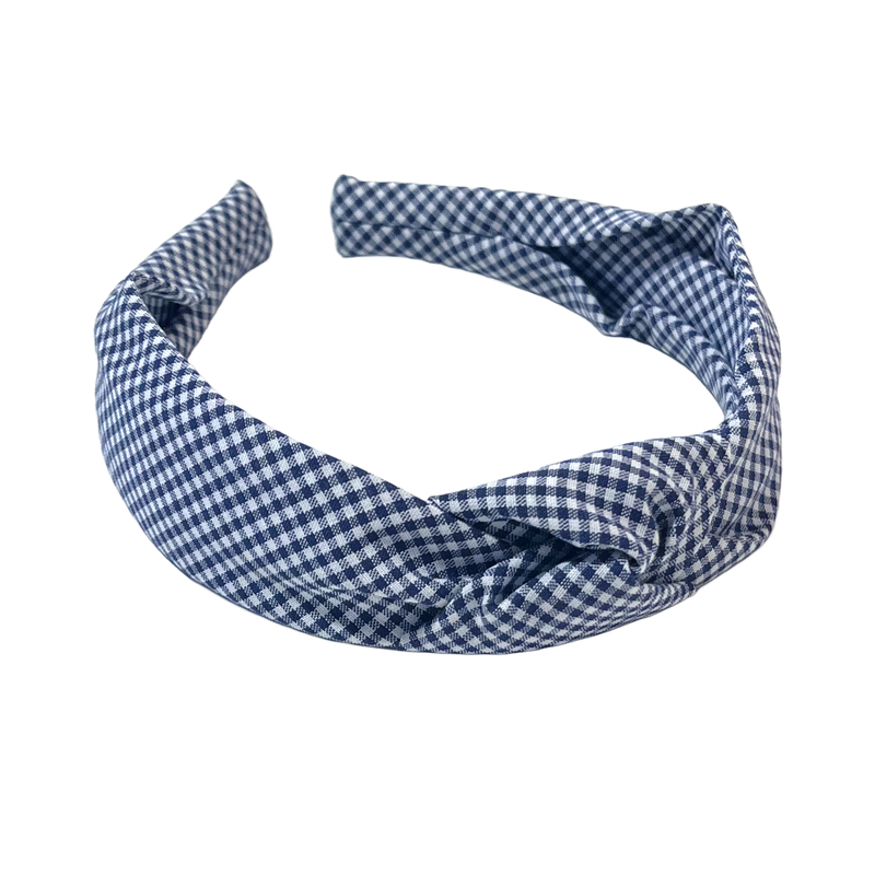 Load image into Gallery viewer, Hair Accessories Navy Gingham
