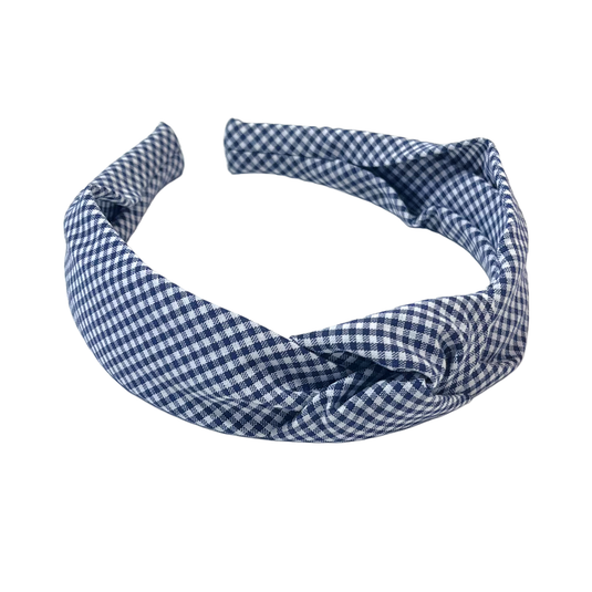 Hair Accessories Navy Gingham