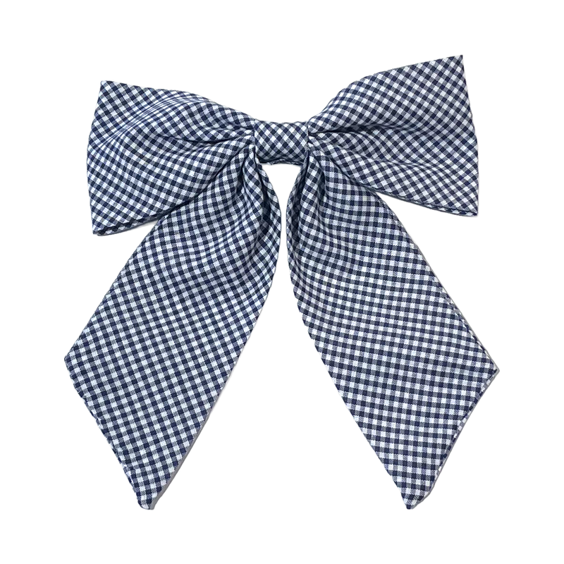 Load image into Gallery viewer, Hair Accessories Navy Gingham
