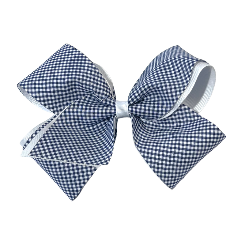 Load image into Gallery viewer, Hair Accessories Navy Gingham
