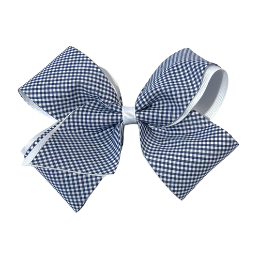 Hair Accessories Navy Gingham