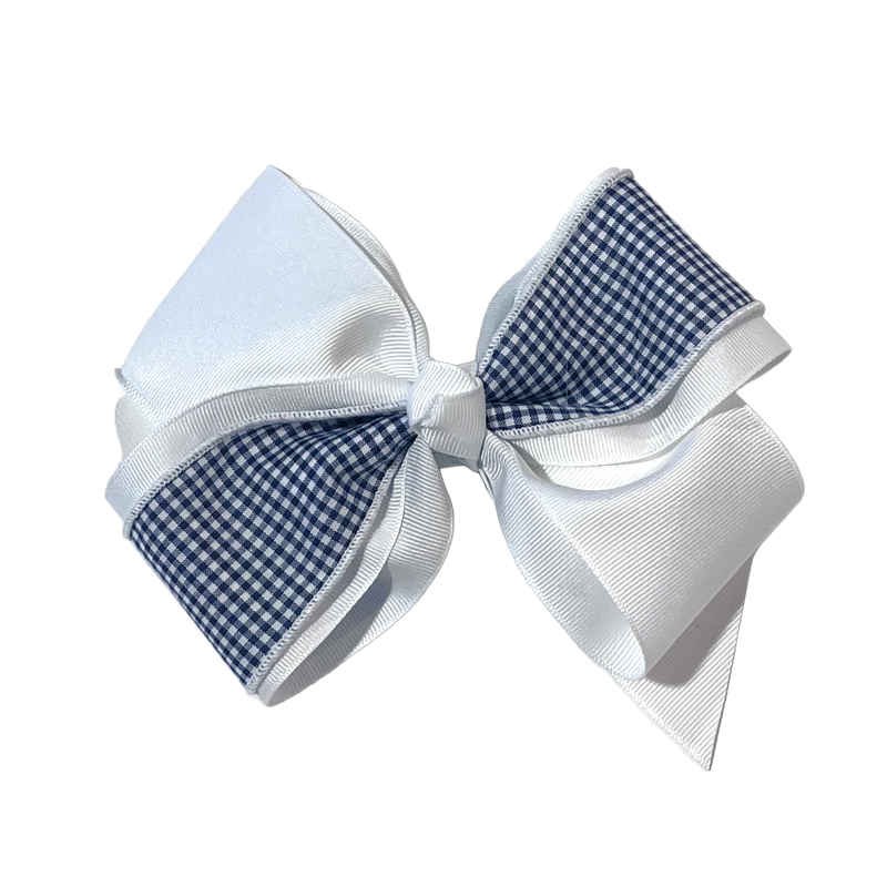 Load image into Gallery viewer, Hair Accessories Navy Gingham
