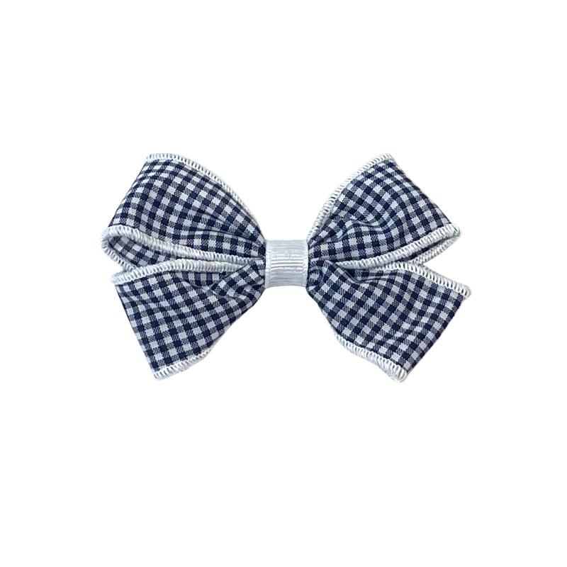 Load image into Gallery viewer, Hair Accessories Navy Gingham
