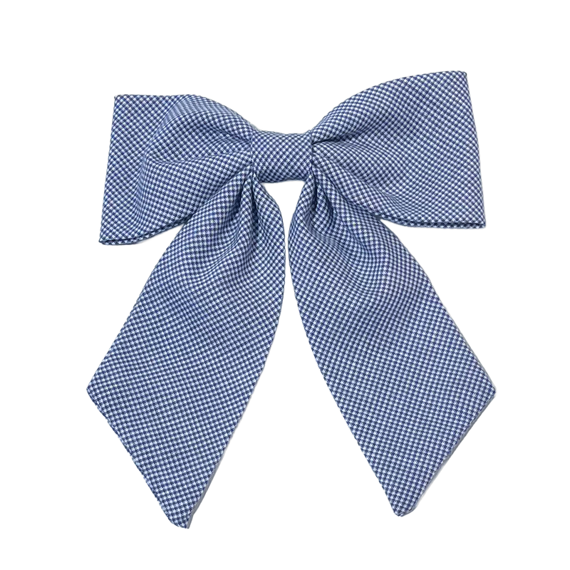 Load image into Gallery viewer, Hair Accessories Navy Micro Gingham

