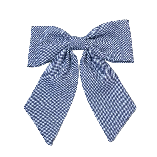 Hair Accessories Navy Micro Gingham