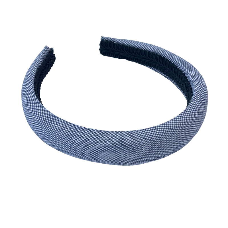 Load image into Gallery viewer, Hair Accessories Navy Micro Gingham
