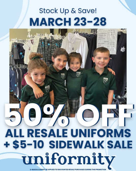50% Off Resale Uniforms!