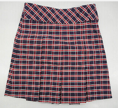 Drop Waist Skirt Plaid 3C