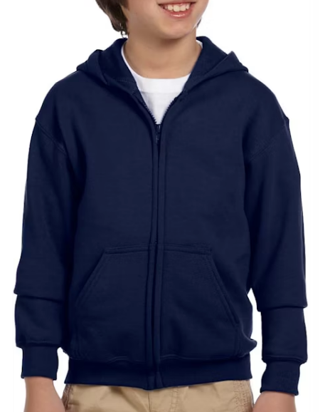Full Zip Hoodie Navy