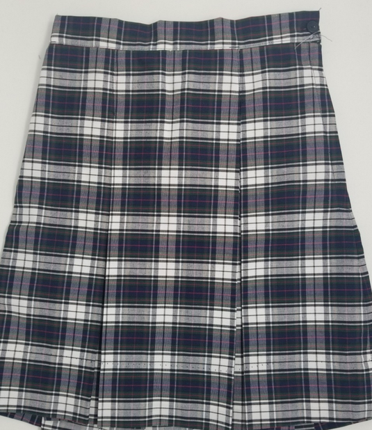 Kick Pleat Skirt Plaid 230