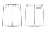 Tulane Boys Shorts Stretch Khaki