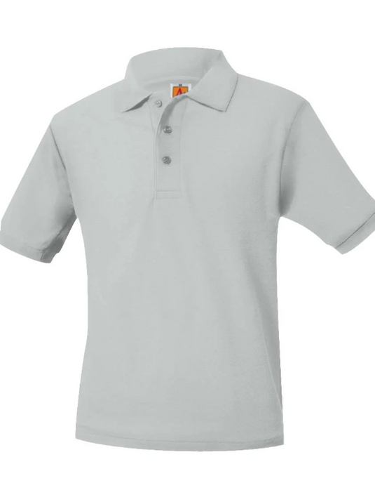 Tulane Pique Polo Ash Grey Short Sleeve