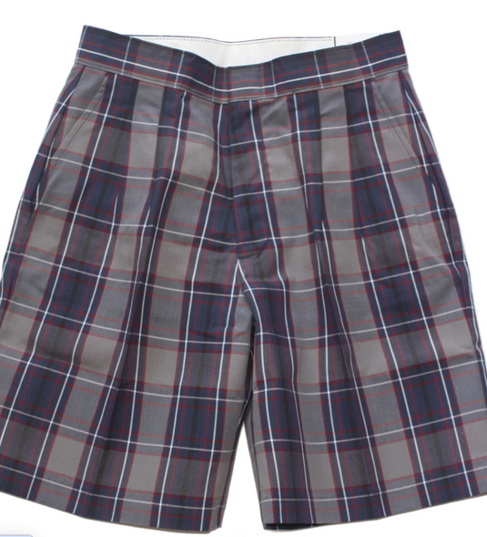 Pleated Walking Shorts Plaid 53