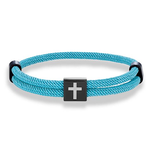 Twisted Rope Cross Bracelet