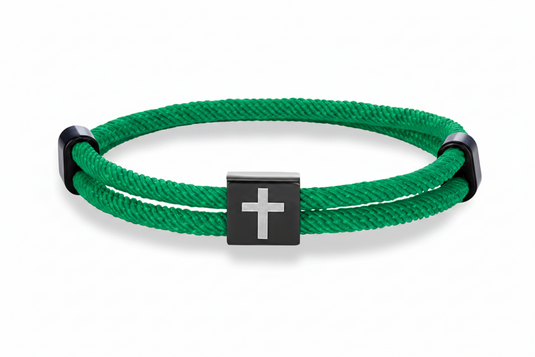 Twisted Rope Cross Bracelet