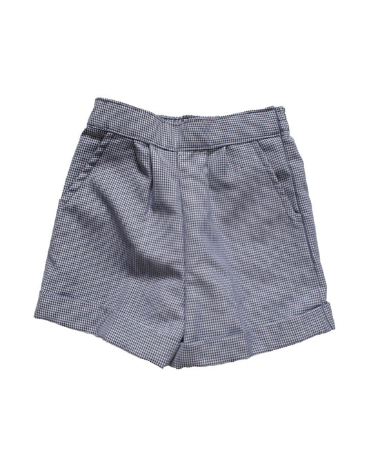 Pull-On Shorts: Plaid 03N