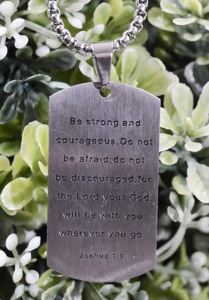 Load image into Gallery viewer, Cross Necklace Be Strong - Eden Merry Necklace
