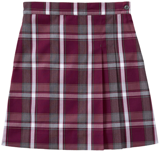 ew Double Pleat Skort Plaid 54