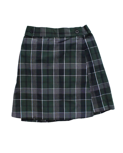 EW Button Front Skort Plaid 75