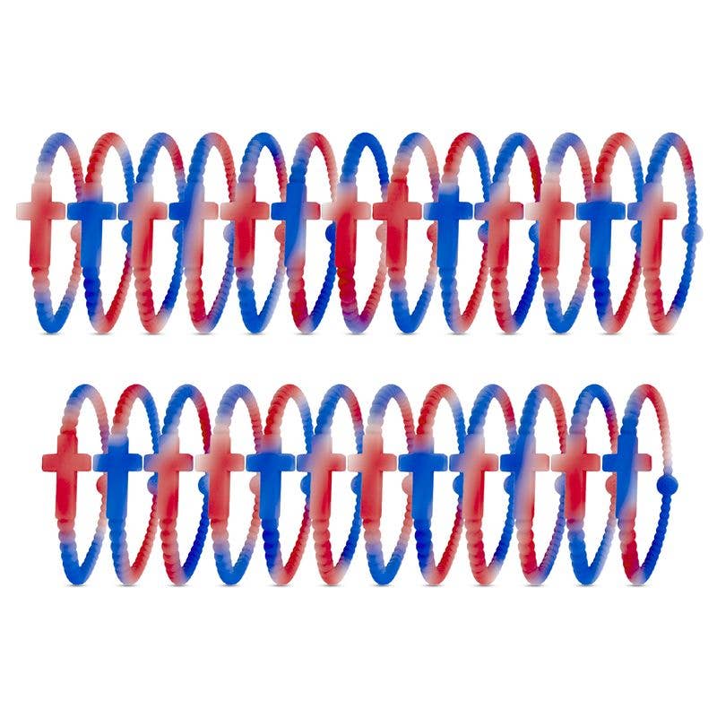 Load image into Gallery viewer, Jesus Cross Bracelet in Multi Colors
