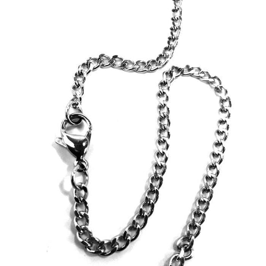 Pewter Nail Cross Necklace