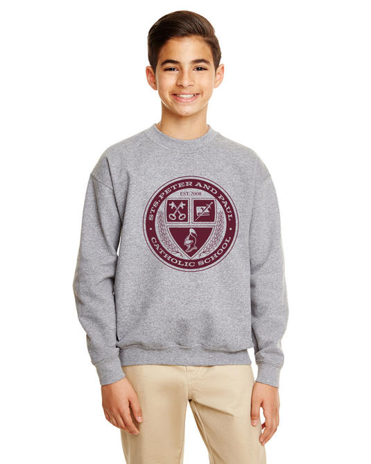 Grey Crewneck Sweatshirt SPPS Crest