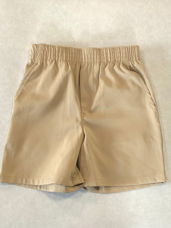 EW Boys DryFit Pull On Shorts Khaki
