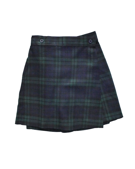 EW Button Front Skort Plaid 189