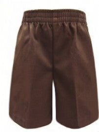 A+ Pull-On Shorts Brown