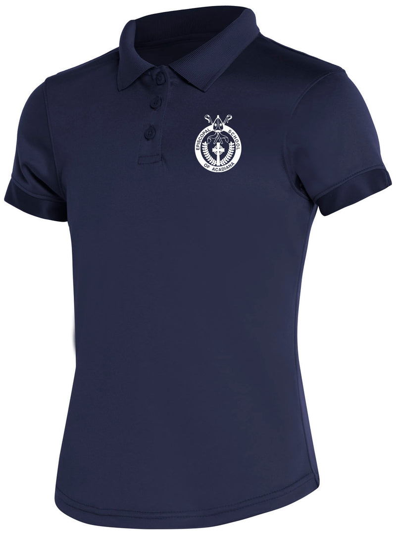 Load image into Gallery viewer, CR DryFit Fem Fit Polo Navy Short Sleeve
