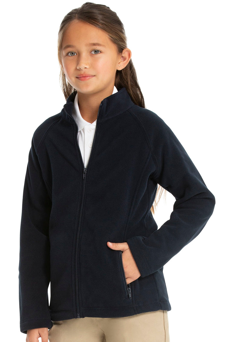 Load image into Gallery viewer, CR Girls Fleece Jacket Navy (discontinuing)
