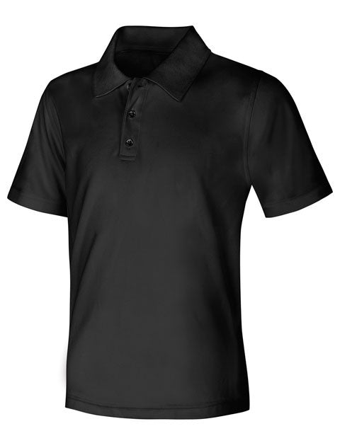 CR DryFit Polo Black Short Sleeve