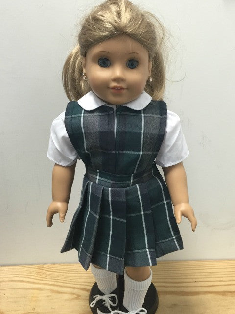 Load image into Gallery viewer, Doll Jumper Set Plaid 75

