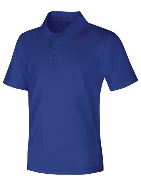 CR DryFit Polo Royal Blue Youth Short Sleeve